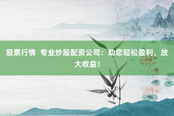 股票行情  专业炒股配资公司：助您轻松盈利，放大收益！
