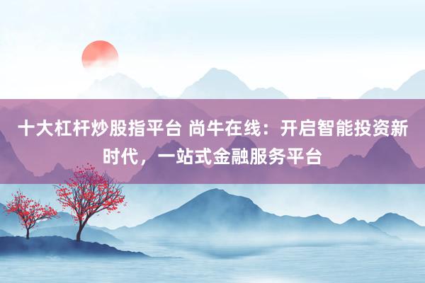 十大杠杆炒股指平台 尚牛在线:开启智能投资新时代,一站式金融服务平台