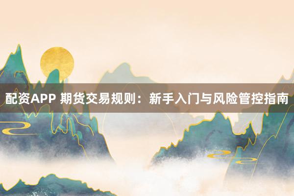 配资APP 期货交易规则：新手入门与风险管控指南