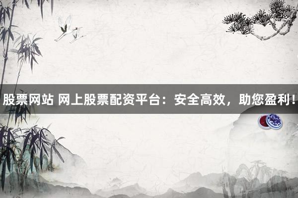 股票网站 网上股票配资平台：安全高效，助您盈利！